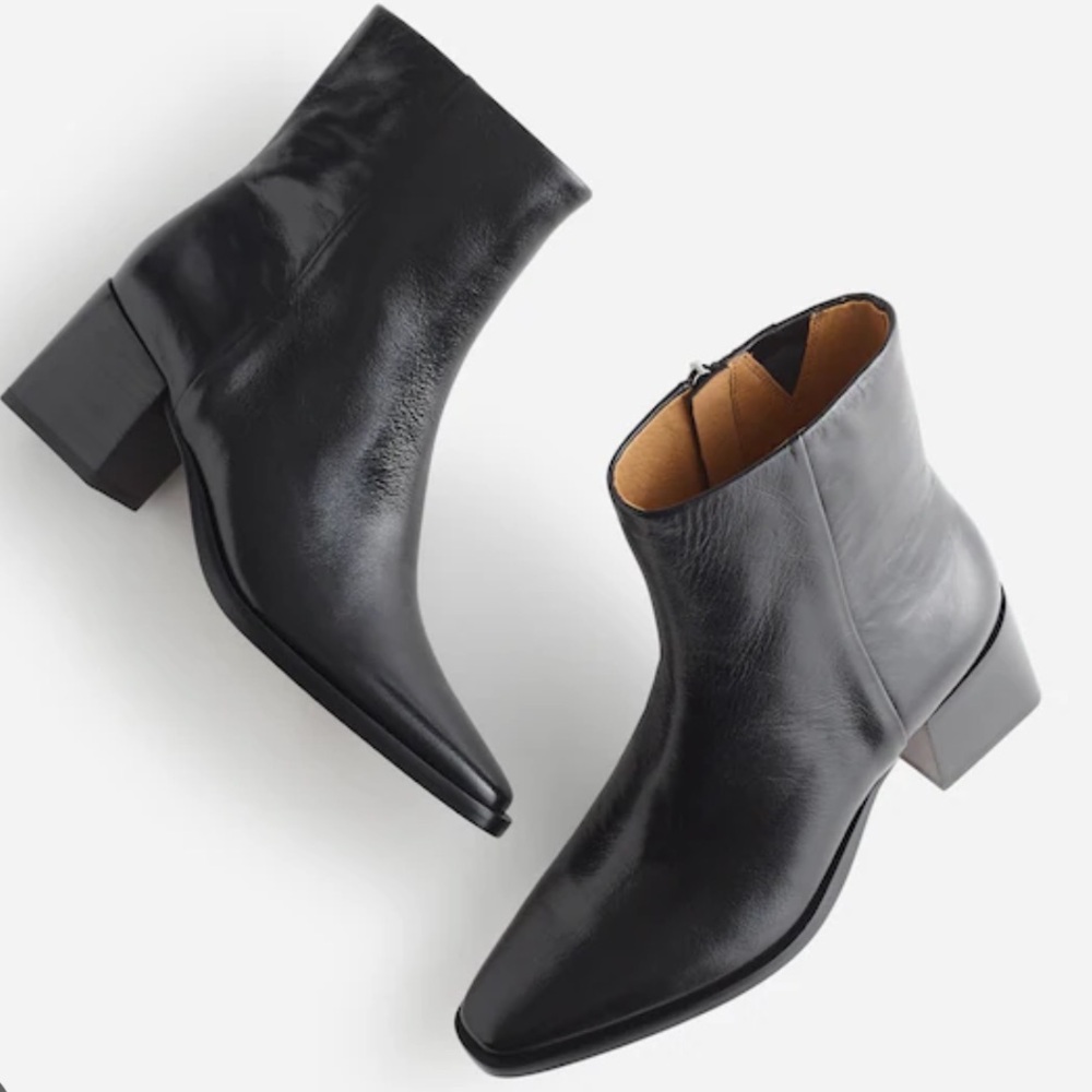 Madewell The Ardin Ankle Boot in Crinkled Leather